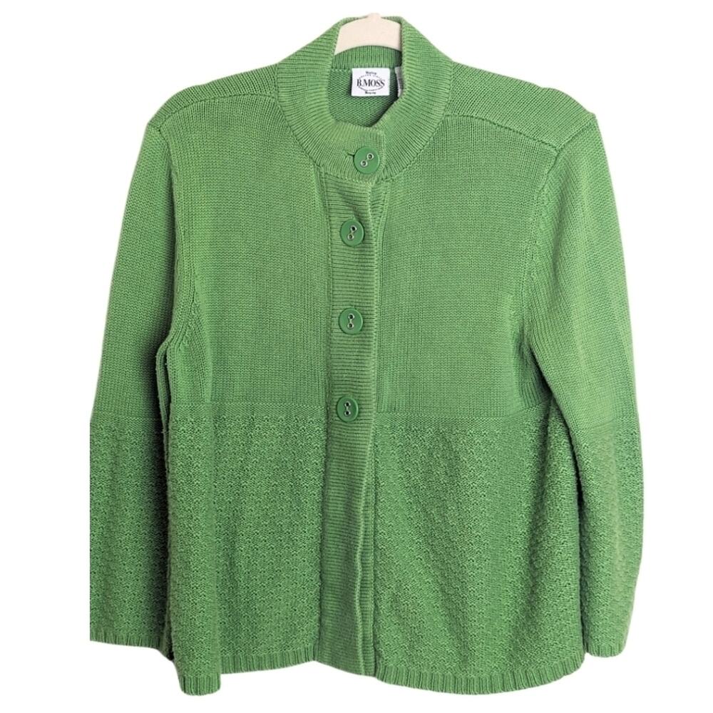 Babydoll Y2K Knit Button Down Cardigan Women's Size Large